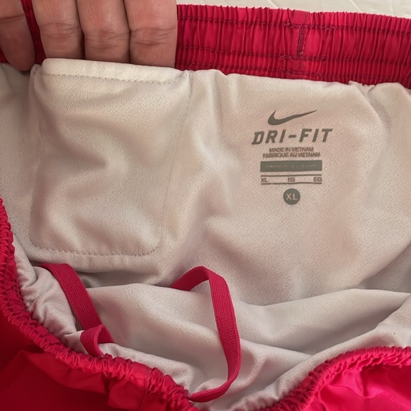 Nike pink & grey dri fit athletic shorts girls size XL - Picture 7 of 16